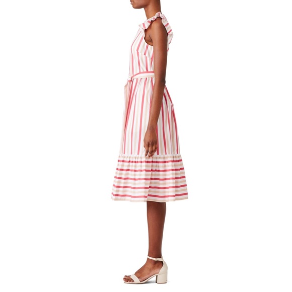 Kate Spade New York Peach Sherbert Midi Dress EUC - Picture 4 of 16